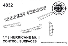 MCC48032 1:48 Mini Craft Collection Hurricane Mk.II Control Surfaces Set (ARM