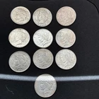 10 Peace Silver Dollars 1923 1925 1926 90% Silver $1 Coin Lot Estate Find