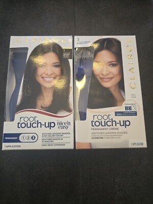 Lot of 2-Clairol-Root Touch up-Nice'n Easy #3 Brown or Black ~NEW~