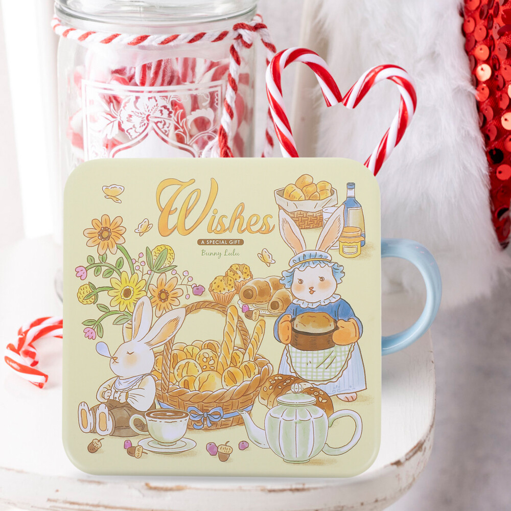 Boîte En Métal Décorative Pour Noël - Format Carré, Pour Bonbons Ou Biscuits, Décoration De Fête - 8
