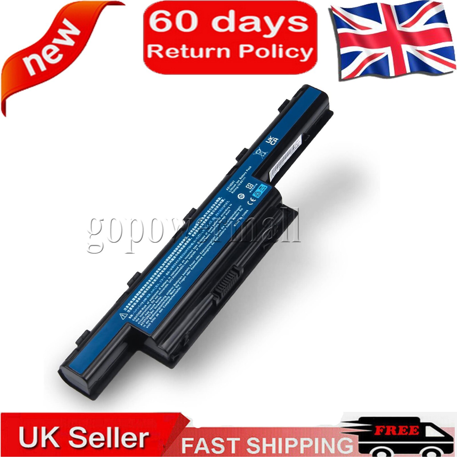 Battery for Acer Aspire 7750G, 5750G, E1-731, 7741G, 5742G, 5742, AS10D31 AS10D5