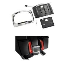 CIRO CURVED LED LICENSE PLATE CHROME HARLEY 2023-2024 CVO STREET GLIDE / FLTRXSE