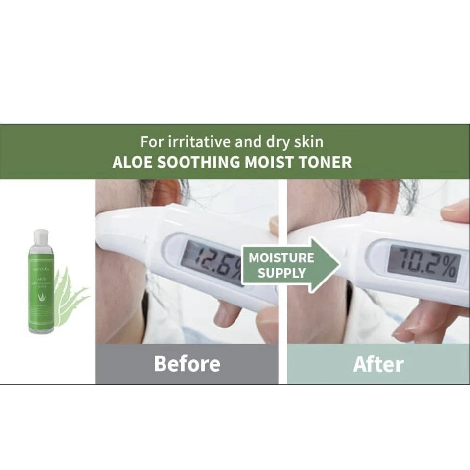 Secret Key 芦荟舒缓保湿爽肤水 248 毫升干性肌肤保湿舒缓 — 第 4/4 张图片