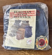 Rothco European Style Rucksack Canvas Backpack Navy Blue W/ PFD Cadet Patch New