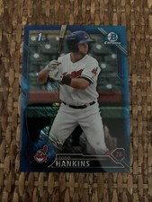 2016 Bowman Chrome Prospects Todd Hankins Blue Refractor Rookie Card #BCP116