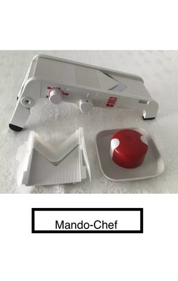   Tupperware - Mando-Chef, Gemüsehobel, Mandoline,Rauten,Gitter,Stifte NEU OVP