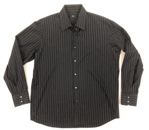 satin black button up