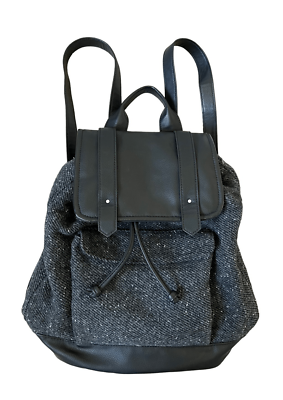 Abercrombie and Fitch Women Black Backpack Wool Blend Gray Black | eBay
