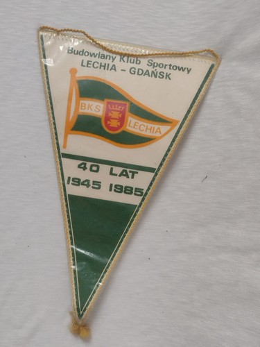 Pennant Football Polish Championships 1985/86 Bks Lechia Katowice 31st Aug 27cm - Picture 2 of 6
