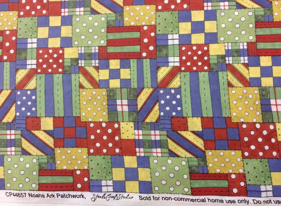 Springs Creative - Steele Creek Studio Noah's Ark Patchwork - 100% Cotton - Image 4 of 4