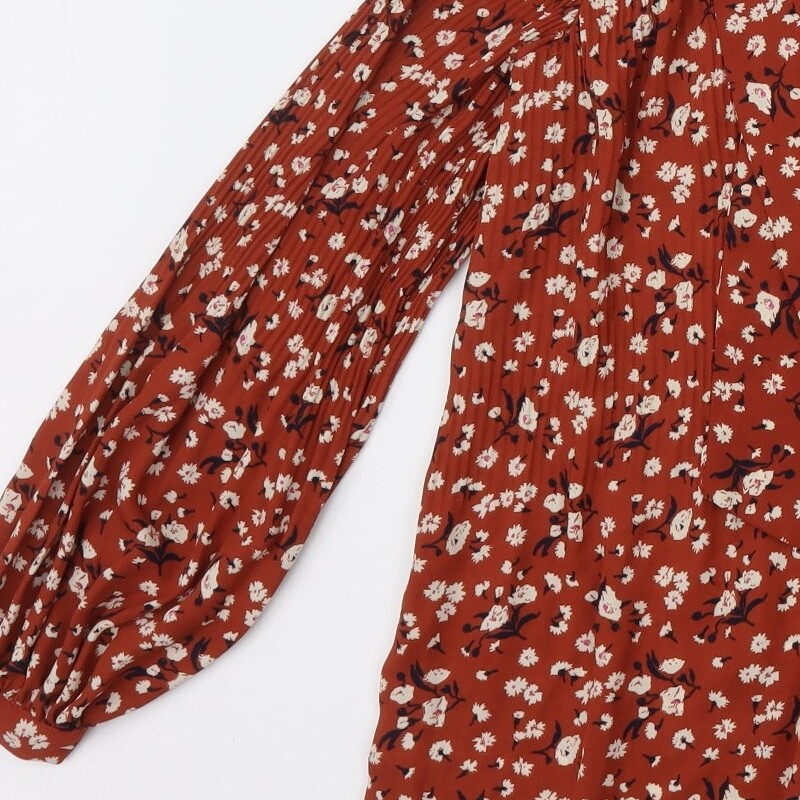 Selected Womens Orange Polyester Blend Blouse Siz… - image 12