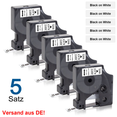 Schriftband für Dymo D1 45013 S0720530 12mm 9mm 6mm LabelManager 160 LabelPOINT
