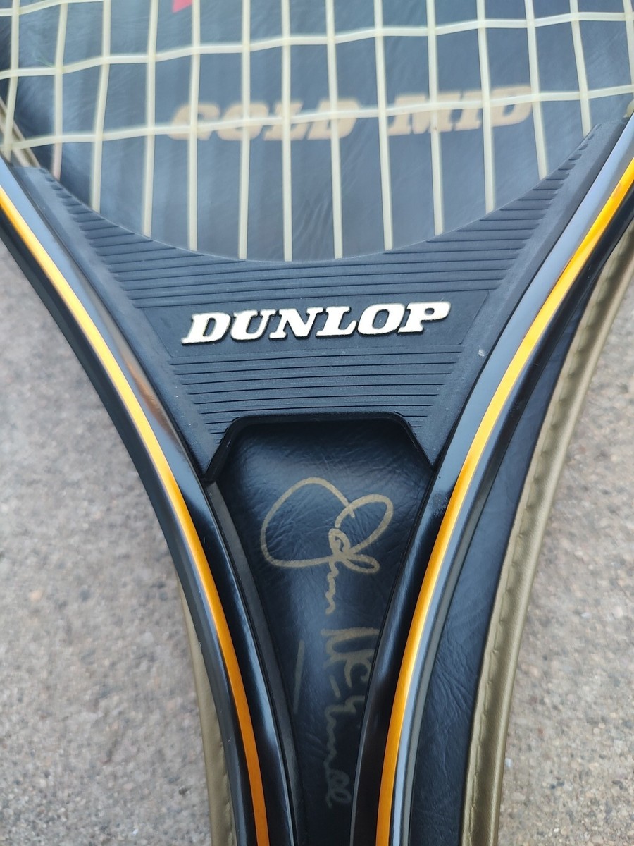 Raquette De Tennis Dunlop John McEnroe Limited Graphite - Taille Moyenne, Poignée 4 1/2'', Neuve Avec étui