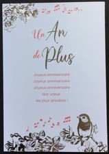 Carte Anniversaire : Un An de Plus