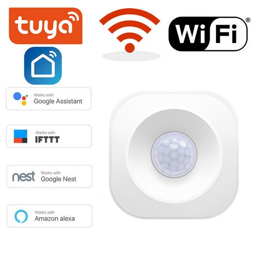 TUYA APP WiFi Smart IR PIR Motion Detector Infrared Home Security Alarm Sensor - 第 1/16 張圖片