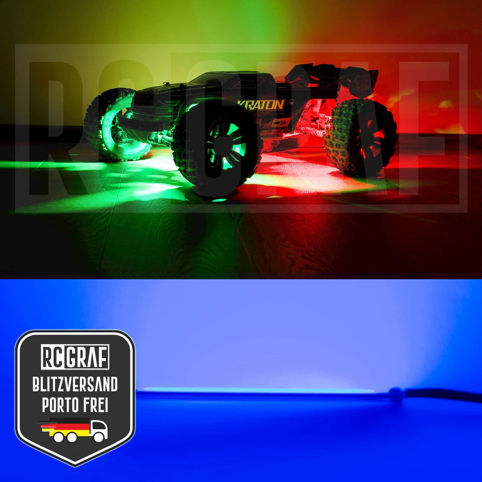 RC LED Lichtleiste Beleuchtung Karosserie Chassis Lampe Drohne Schiff Auto - Bild 2 von 4