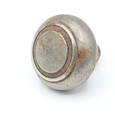 One Single Vintage Steel Door Knob Reclaimed Salvage 2.25" D0032
