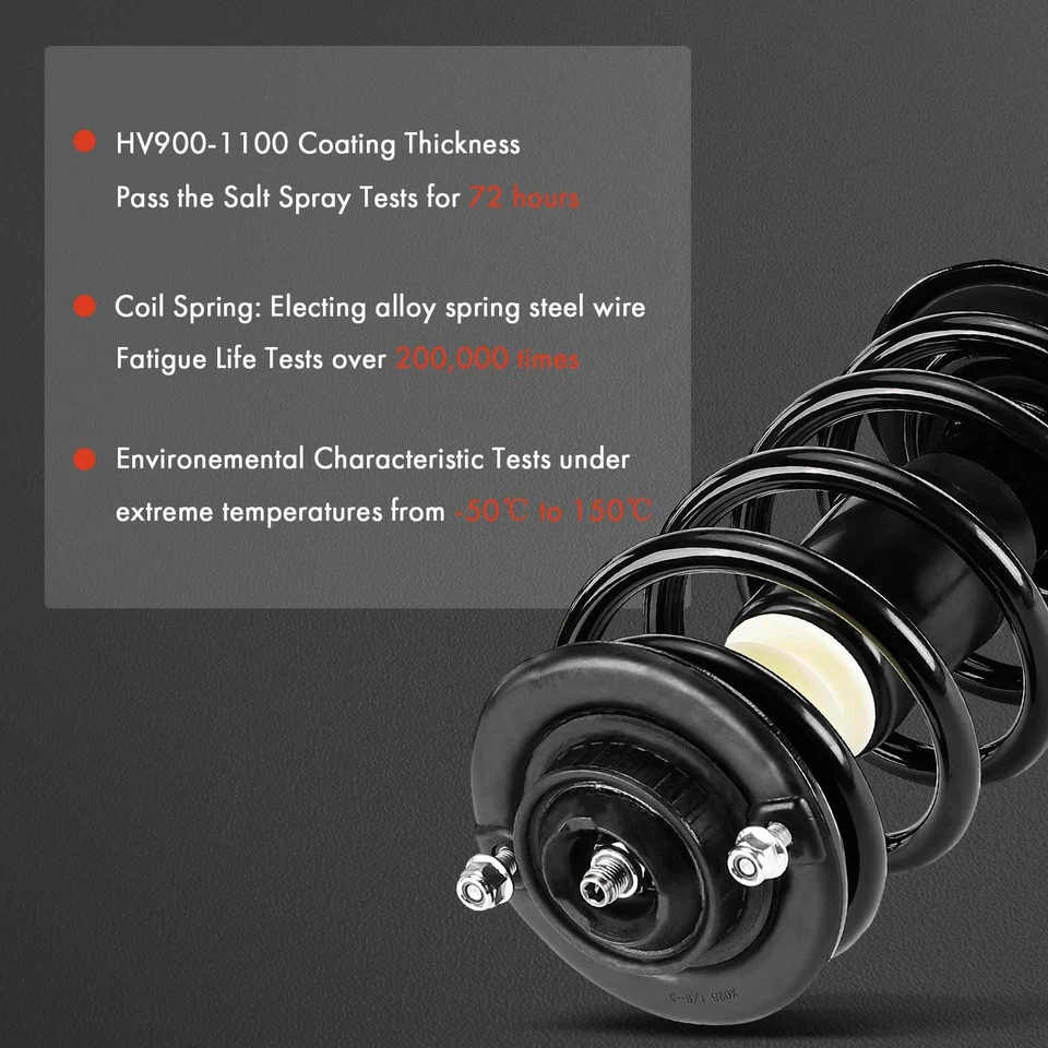 Conjunto completo de puntal y resorte helicoidal delantero L & R para Audi A4 Quattro 96-01 A4 Foto 4 de 4