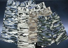 Boys LK9 16/ 20 Khaki, Green, Stone, or Gray Army Camo Denim Shorts Size 4 - 16