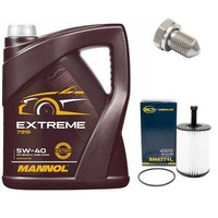 MotoröL Set 5W-40 5 Liter + ÖLfilter + Schraube FüR Seat Skoda VW Golf IV 2.3