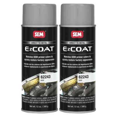 SEM 62243 EZ Coat Gray Direct To Metal Spray Paint 12 oz. (2 Cans)