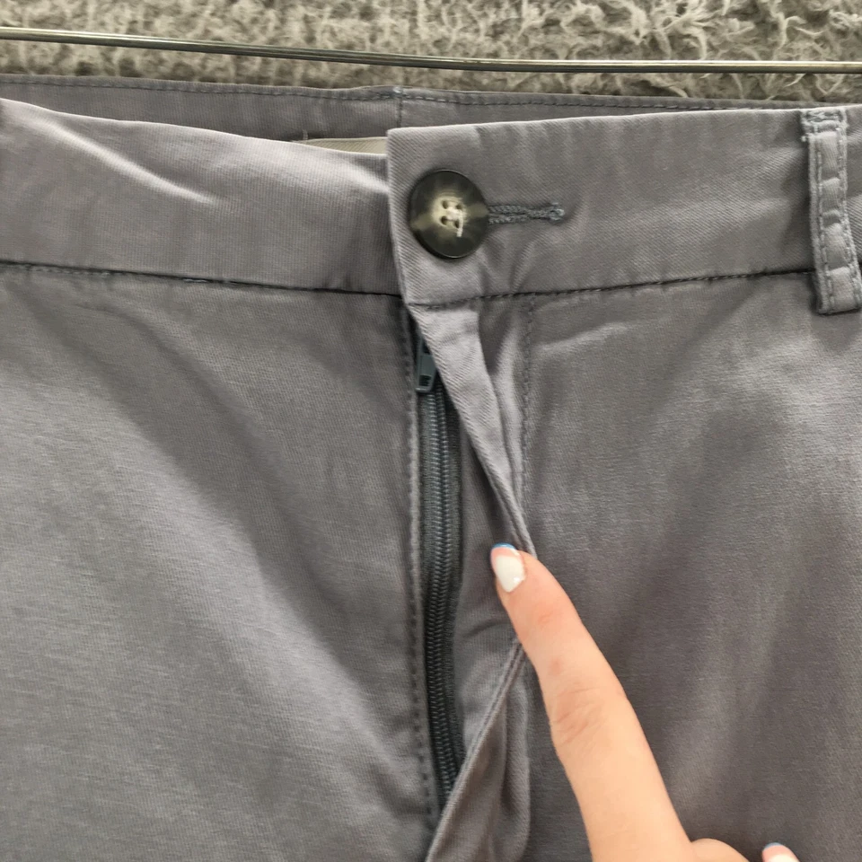 KUT From The Kloth Chino Pants Women 14 (actual 38x28) Gray High Rise Flat Front - Image 3 of 4