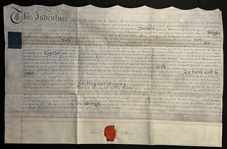 1793 Indentured Deed; Sir Edmund Anderson & Hickman; Bole Ferry; Lincolnshire