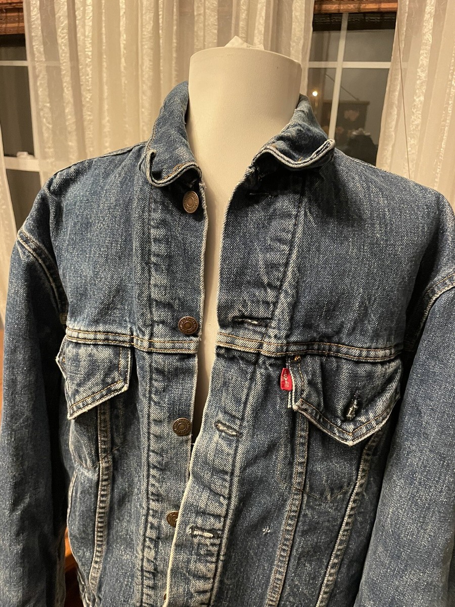 J*E様 LEVI'S デニムジャケット　80s chemical Levis 70608-0218 80s USA製 デニムボアジャケット リーバイス (S05