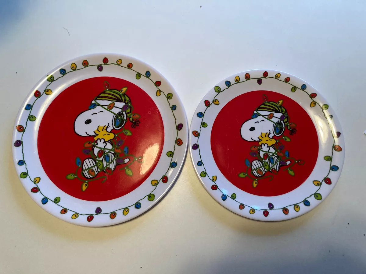 Peanuts christmas shop plates