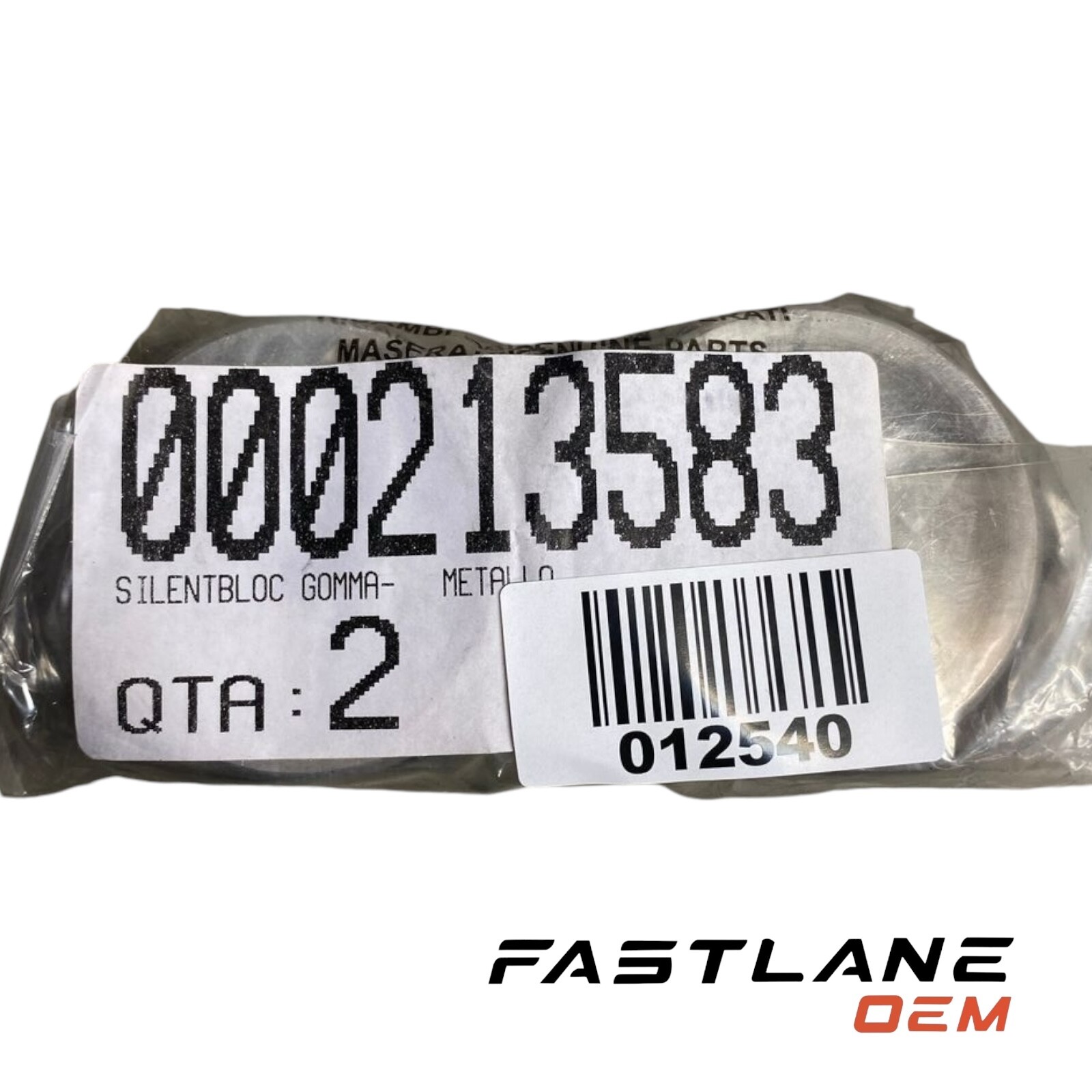 Maserati GranTurismo 2012-2016 Control arm bushing P/N 000213583