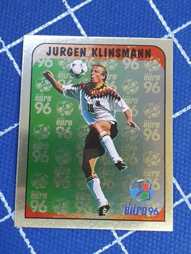 Football foil sticker #173 Jurgen Klinsmann Germany  UEFA EURO England 1996 - Picture 1 of 2