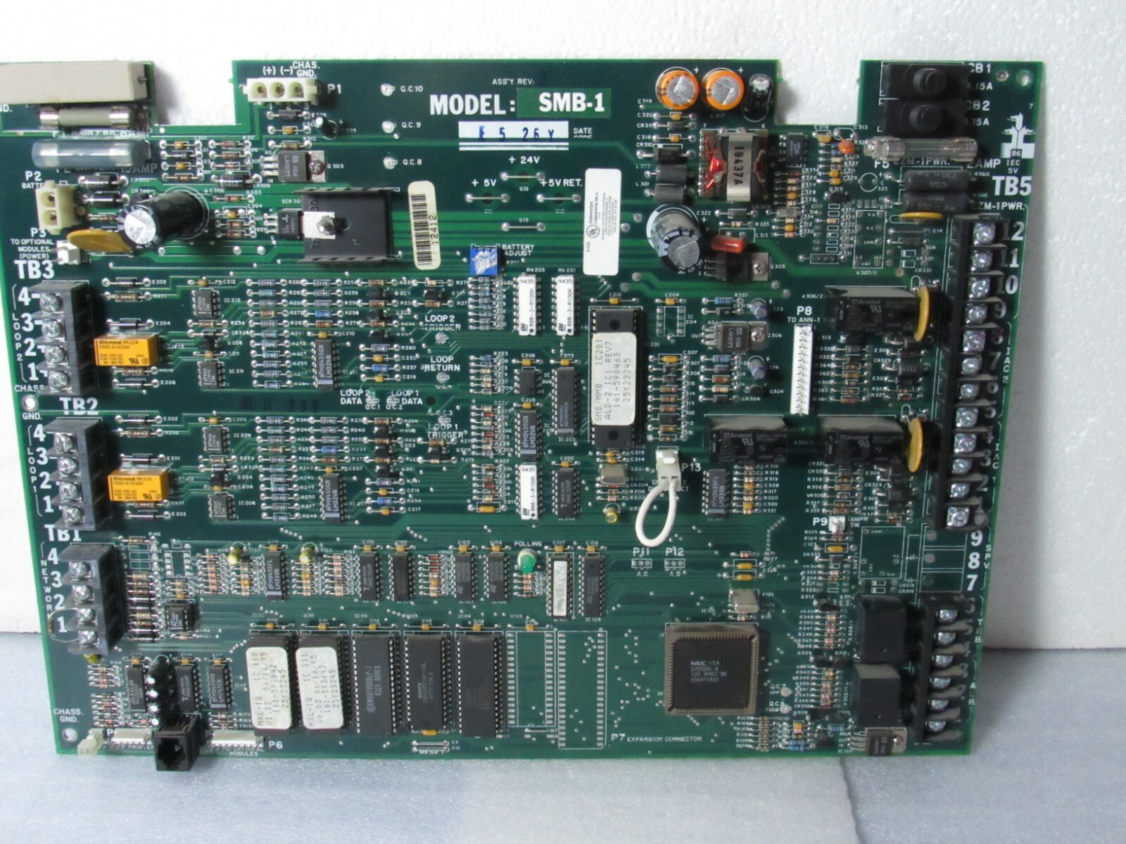 Pyrotronics Panel S2 Siemens Cerberus Pyrotronics MXL-IQ SMB-1 ANN-1 FIRE ALARM CONTROL ...