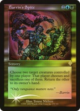 MTG - Invasion FOIL Barrin's Spite!  Slightly Played!  FREE SHIPPING!