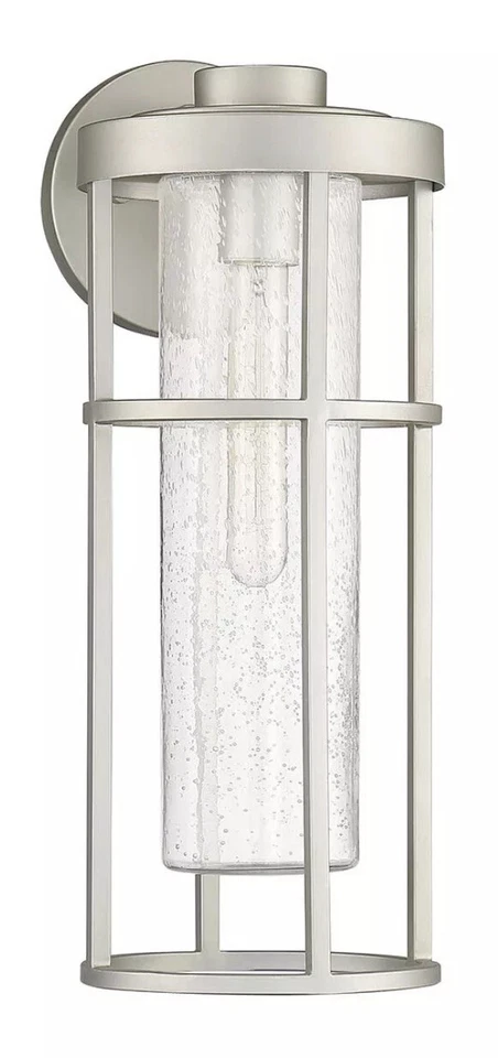 Aplique de pared hecho a mano ZA4214 Encompass de 18" de alto - plata falta vidrio Foto 3 de 4