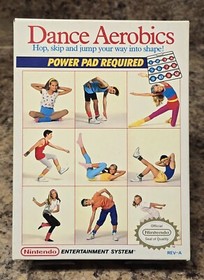 Dance Aerobics (NIntendo, NES, 1989) Authentic & Complete (No Foam Insert)