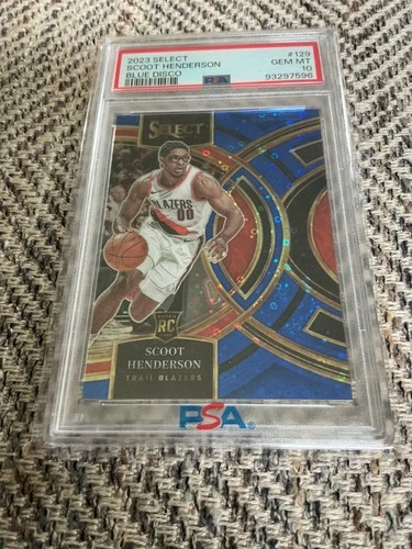 2023 Select 12/25 Scoot Henderson Blue Disco PSA 10