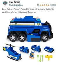 Paw Patrol. Chase's  5 In 1  Ultimate Cruiser
