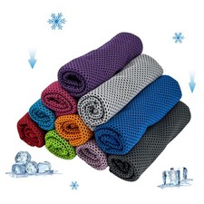 10 Pack Cooling Towels Breathable Sweat Ice Towel for Sports Yoga Golf Gym