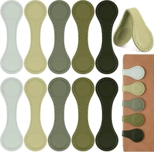 10 Pcs Leather Magnetic Bookmarks for Women Handmade Page Markers Colorful Ma...