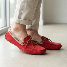 Fratelli Rossetti Donna US 9 EU 39 Mocassini Rossa In Camoscio Italia