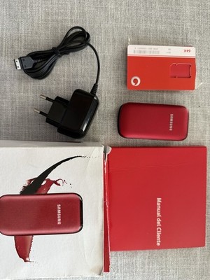 Original Samsung E1190 1.43''  Mini-SIM Flip CellPhone Vodafone Spanish (unknown)