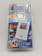 Pocket Digital Photo Album Wallet Pix As Seen On TV Credit Card Size Sealed Pkg