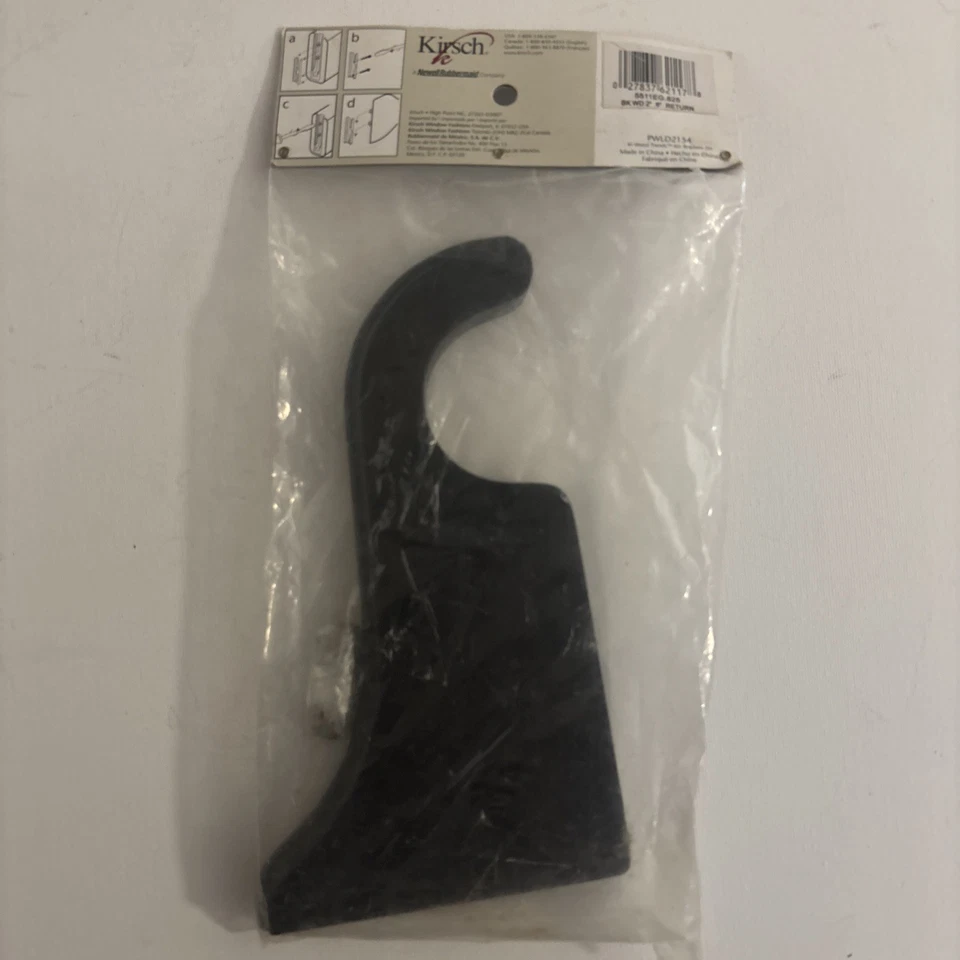 Soporte Kirsch 6" - Madera Negra - Se Adapta a Poste de 2" de Diámetro - ¡Nuevo en Caja! Foto 2 de 4