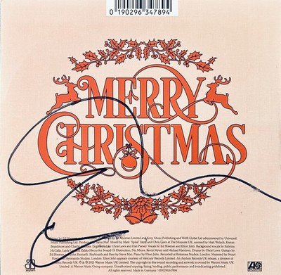 Ed Sheeran HAND SIGNED Merry Christmas CD Single with Elton John *NEW UNPLAYED*