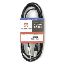 Vintage King Audio Basic Series Studio Patch Cable TRS - XLRF - 2'