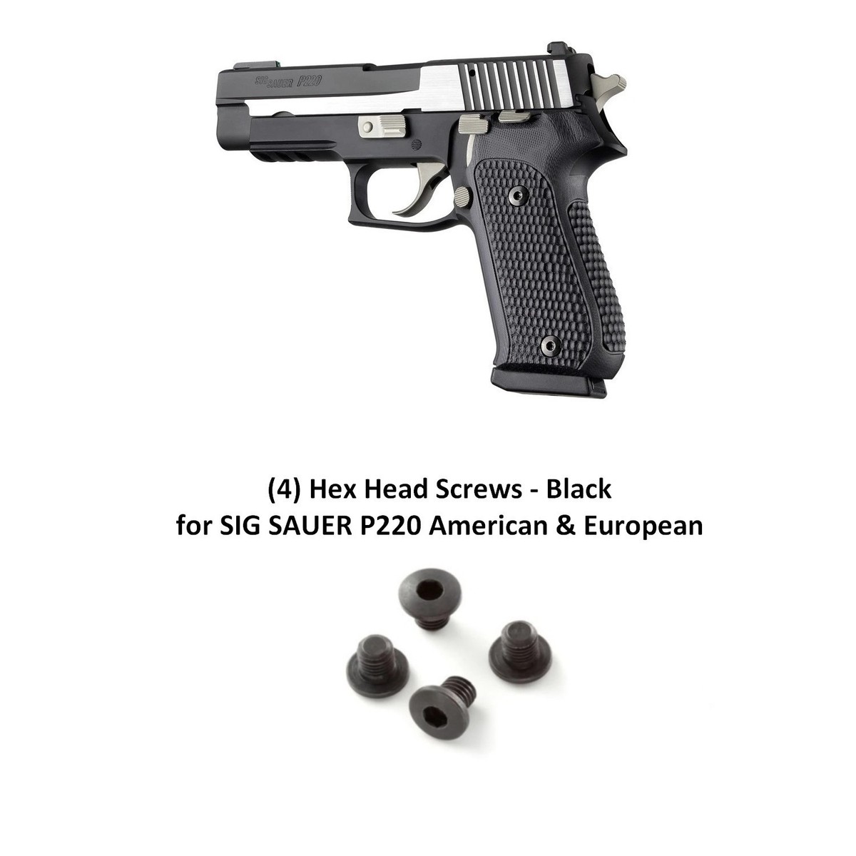 Hogue #20139 P220 (DA/SA & DAK) Piranha G10 Grip w/ CHOICE of GRIP