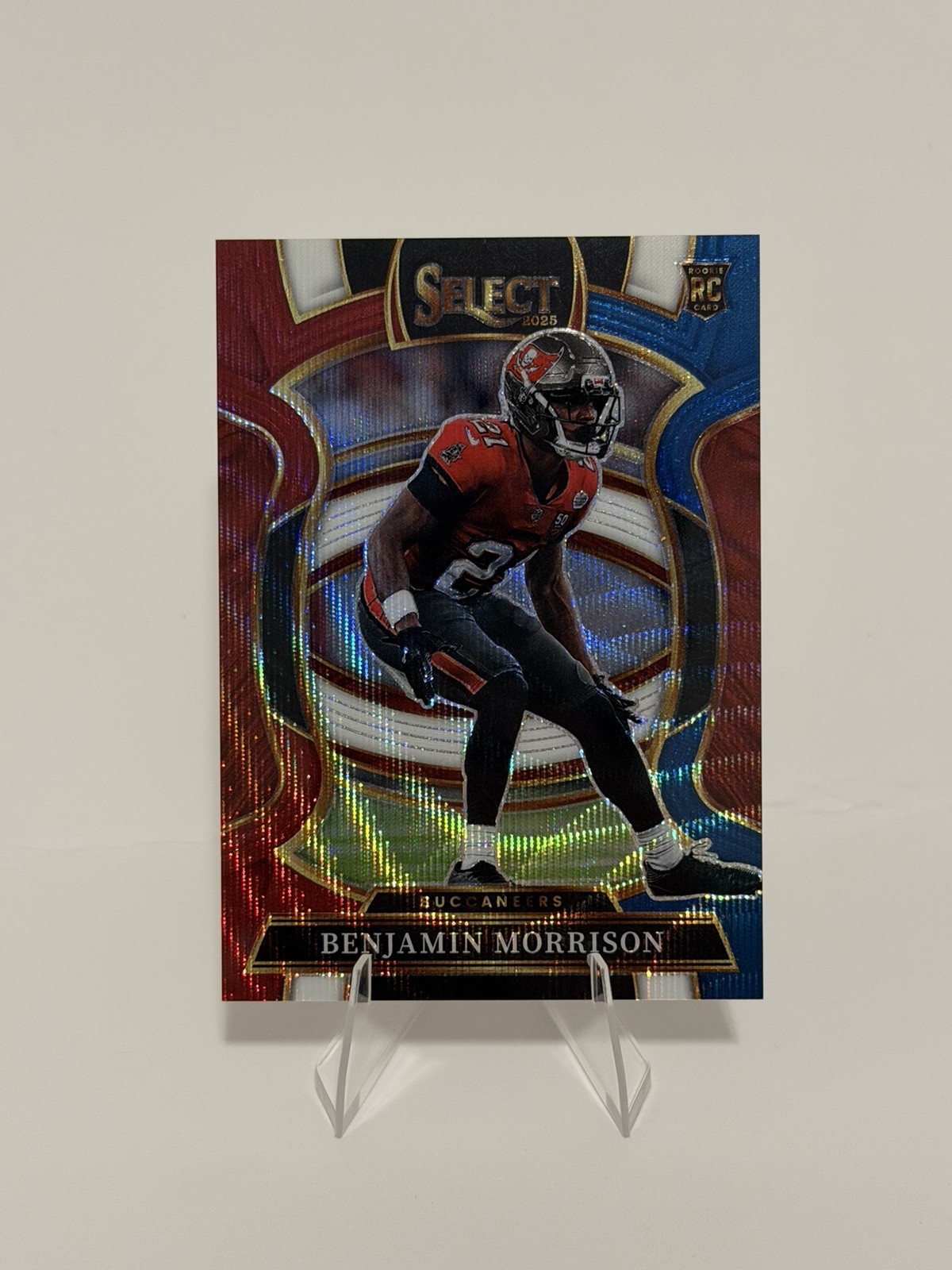 2025 Panini Select - Benjamin Morrison #39 Tri-Color Prizm /399 (RC) Buccaneers 