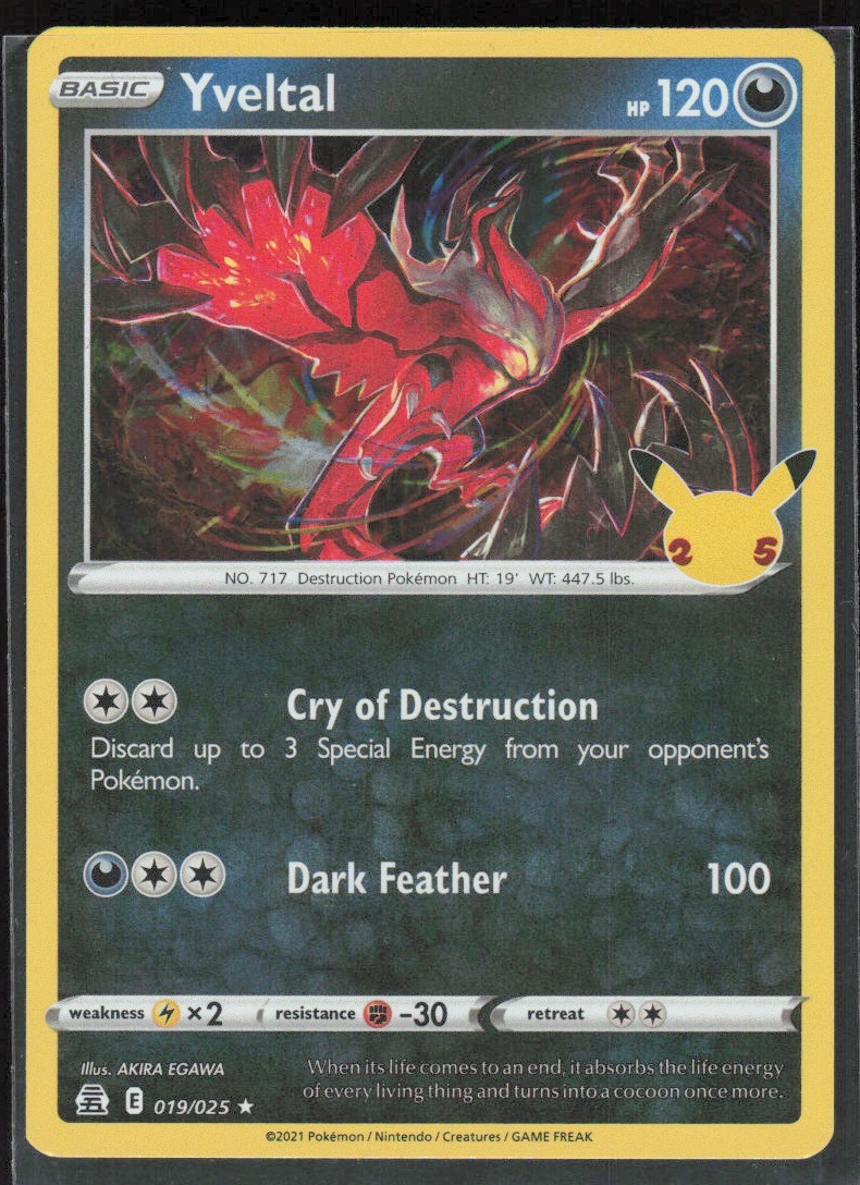 2021 Sword & Shield - Celebrations Yveltal Basic/Rare #19