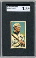 DANNY MURPHY 1914 T213-2 Coupon Cigarettes Type 2 SGC 1.5 Brooklyn Federal