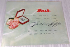 1954 NASH AIRFLYTES AUTOMOBILE CAR ADVERTISING SALES BROCHURE AMBASSADOR VG
